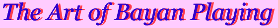 The Art of Bayan Playing Book