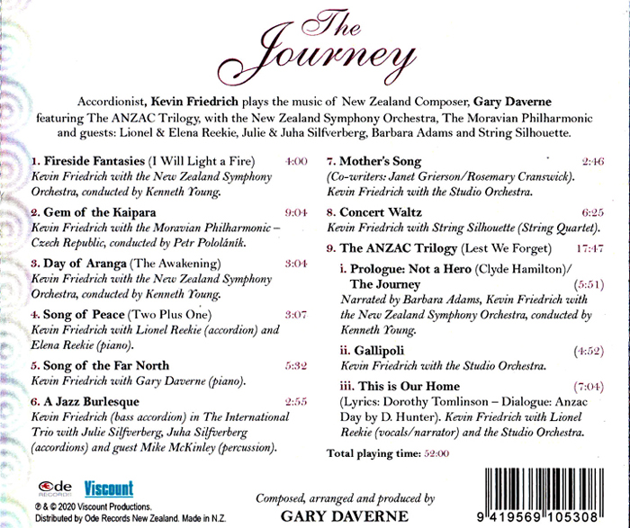 The Journey CD track information