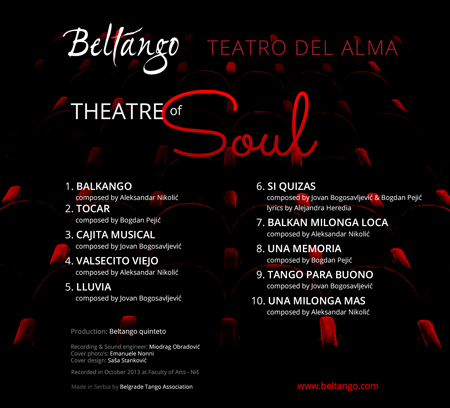 Beltango Theatre of Soul CD back cover