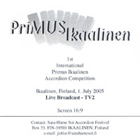 MusicForAccordion.com sells accordion CD's of the accordion music, catalog faicd00: Primus Ikaalinen, recordings made from Finnish Accordion Institute in Finland.