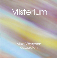 Misterium CD cover by Mika Väyrynen, catalog faicd23, recording from Finnish Accordeon Institute, Finland.