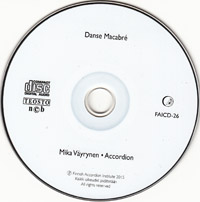 Danse Macabre CD disc by Mika Väyrynen