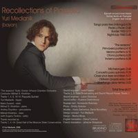 Recollections of Piazzolla CD back cover